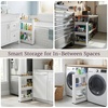 image:imageLavish Home 4Tier Storage Organizer Rack 215x5x40 White Spice Rack3Tier