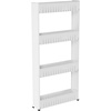 image:imageLavish Home 4Tier Storage Organizer Rack 215x5x40 White Spice Rack4Tier