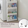 image:imageLavish Home 4Tier Storage Organizer Rack 215x5x40 White Spice Rack4Tier
