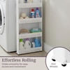 image:imageLavish Home 4Tier Storage Organizer Rack 215x5x40 White Spice Rack5Tier
