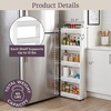 image:imageLavish Home 4Tier Storage Organizer Rack 215x5x40 White Spice Rack5Tier
