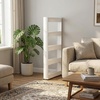 image:imageLavish Home 4Tier Storage Organizer Rack 215x5x40 White Spice Rack5Tier