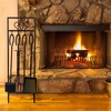 image:imageLavish Home 5Piece Fireplace Tools Set  Fire Tools for Fire Places Fire Pits and Woodstoves  IndoorOutdoor Fireplace Accessories with Poker Tongs Brush Shovel and Stand BlackBlack