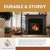 image:imageLavish Home 5Piece Fireplace Tools Set  Fire Tools for Fire Places Fire Pits and Woodstoves  IndoorOutdoor Fireplace Accessories with Poker Tongs Brush Shovel and Stand BlackBlack