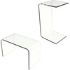 image:imageLavish Home Acrylic Side Table Clear 14 x 12 x 24