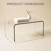 image:imageLavish Home Acrylic Side Table Clear 14 x 12 x 24