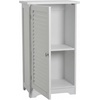 image:imageLavish Home Bathroom Cabinet  Freestanding Storage Organizer for Towels or Laundry Room  Adjustable Shelf and Shutter Style Door White