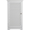 image:imageLavish Home Bathroom Cabinet  Freestanding Storage Organizer for Towels or Laundry Room  Adjustable Shelf and Shutter Style Door White