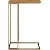 image:imageLavish Home CShaped End Table Marble Side Table with Gold Iron Frame 26 TallNatural