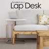 image:imageLavish Home CShaped Sofa Side Table  Modern End Table Laptop Tray or Compact Bedside Nightstand  Space Saving Furniture by Lavish Home WhiteSet of 2