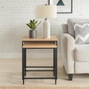 image:imageLavish Home Coffee Table Set WalnutBlack 3PieceSet 4120Set of 2
