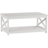image:imageLavish Home Coffee Table with Storage Shelf White 3425 x 2125 x 145White