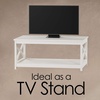 image:imageLavish Home Coffee Table with Storage Shelf White 3425 x 2125 x 145White