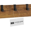 image:imageLavish Home Entryway Bench with Coat Rack  Metal Hall Tree with Seat Hooks and Shoe Storage  Rustic Farmhouse Freestanding Mudroom Furniture