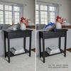 image:imageLavish Home FlipTop End Table White 2275 x 11 x 24Black