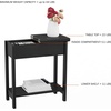 image:imageLavish Home FlipTop End Table White 2275 x 11 x 24Black