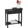 image:imageLavish Home FlipTop End Table White 2275 x 11 x 24Black