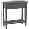 image:imageLavish Home FlipTop End Table White 2275 x 11 x 24Grey
