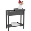 image:imageLavish Home FlipTop End Table White 2275 x 11 x 24Grey