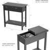 image:imageLavish Home FlipTop End Table White 2275 x 11 x 24Grey
