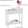 image:imageLavish Home FlipTop End Table White 2275 x 11 x 24White