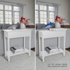 image:imageLavish Home FlipTop End Table White 2275 x 11 x 24White