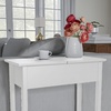 image:imageLavish Home FlipTop End Table White 2275 x 11 x 24White