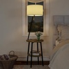 image:imageLavish Home Floor Lamp with Table BrownBlack 1725 x 58