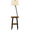 image:imageLavish Home Floor Lamp with Table BrownBlack 1725 x 58