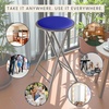 image:imageLavish Home Folding Stool with Padded Backless Seat Blue 24 Inch