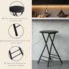 image:imageLavish Home Folding Stool with Padded Backless Seat Set of 2 Black 24Black