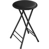 image:imageLavish Home Folding Stool with Padded Backless Seat Set of 2 Black 24Black