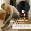 image:imageLavish Home Folding Stool with Padded Backless Seat Set of 2 Black 24Black