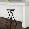 image:imageLavish Home Folding Stool with Padded Backless Seat Set of 2 Black 24Black