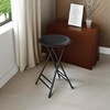 image:imageLavish Home Folding Stool with Padded Backless Seat Set of 2 Black 24Black
