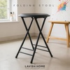image:imageLavish Home Folding Stool with Padded Backless Seat Set of 2 Black 24Black