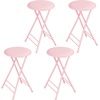 image:imageLavish Home Folding Stool with Padded Backless Seat Set of 2 Black 24Pink
