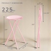 image:imageLavish Home Folding Stool with Padded Backless Seat Set of 2 Black 24Pink