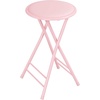 image:imageLavish Home Folding Stool with Padded Backless Seat Set of 2 Black 24Pink