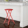 image:imageLavish Home Folding Stool with Padded Backless Seat Set of 2 Black 24Red