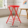 image:imageLavish Home Folding Stool with Padded Backless Seat Set of 2 Black 24Red