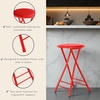 image:imageLavish Home Folding Stool with Padded Backless Seat Set of 2 Black 24Red