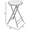 image:imageLavish Home Folding Stool with Padded Backless Seat Set of 2 Black 24White