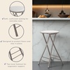 image:imageLavish Home Folding Stool with Padded Backless Seat Set of 2 White 24