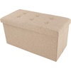 image:imageLavish Home Folding Storage Ottoman Bench Beige 30Beige