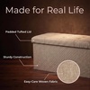image:imageLavish Home Folding Storage Ottoman Bench Beige 30Beige