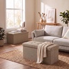 image:imageLavish Home Folding Storage Ottoman Bench Beige 30Beige