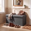 image:imageLavish Home Folding Storage Ottoman Bench Beige 30Dark Gray