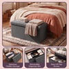 image:imageLavish Home Folding Storage Ottoman Bench Beige 30Dark Gray