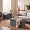 image:imageLavish Home Folding Storage Ottoman Bench Beige 30Dark Gray